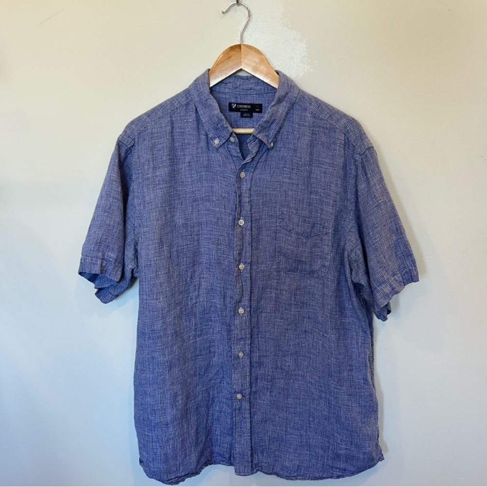 Daniel Cremieux Blue and White Casual Button Down Shirt